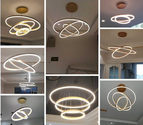 Modernes Ring Light For Living Raum Schlafzimmer des Metall LED